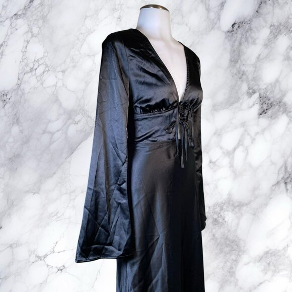 Princess Polly Tashey Bias Cut Maxi Dress - Black - Picture 5 of 8